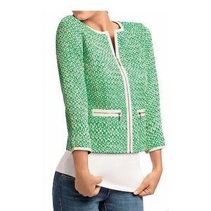 Cabi Cropped Clover Tweed Jacket